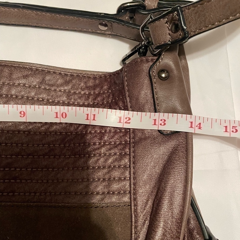 Moda Luxe brown shoulder purse - Picture 8 of 11